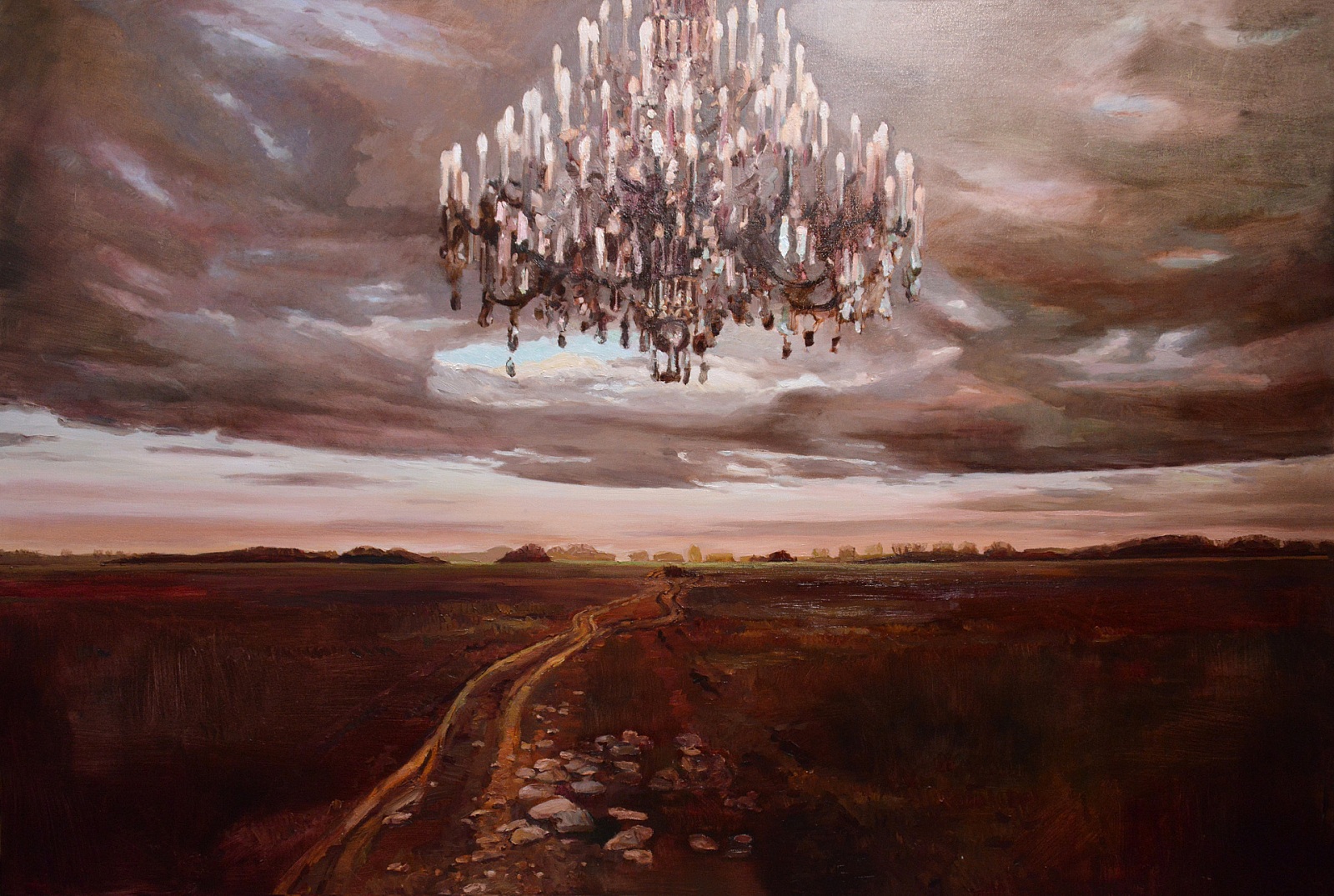 Landscape with Chandelier - 2014, oil on canvas, 160 x 240 cm, private collection, RO - 14
