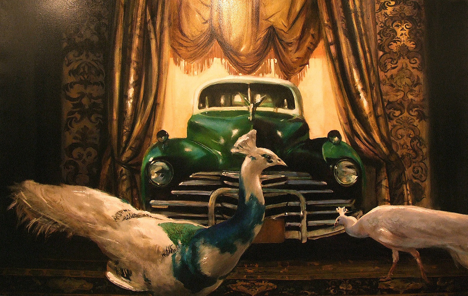 Green Cadillac - 2008, oil on canvas, 180 X 280 cm, private collection, RO - 13