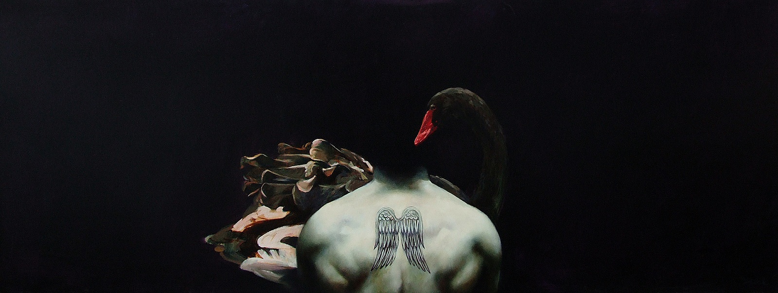 Black Swan - 2005, oil on canvas, 100 x 230 cm, private collection, RO - 7